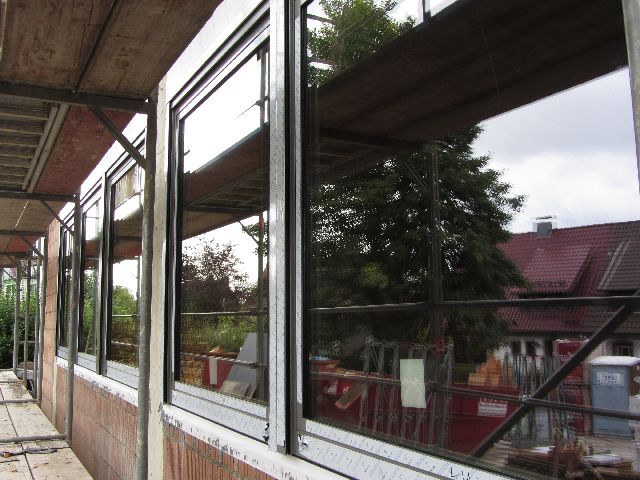 Fenster und das Foyer mit Dach (11.09.2012)